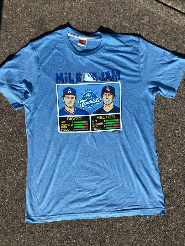 The Asheville Tourists Homage MiLB Jam T-shirt