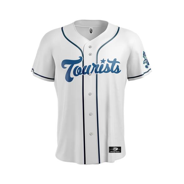 The Asheville Tourists 2025 Game Worn White Jersey