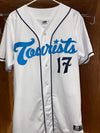 The Asheville Tourists 2025 Game Worn White Jersey