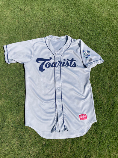 The Asheville Tourists 2025 Game Worn Grey Jersey